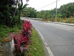 Welcome arch and Cavinti Bridge over Bumbungan River in Cavinti, Laguna