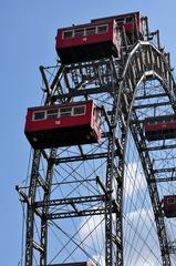 Vienna Wurstelprater Ferris wheel detail