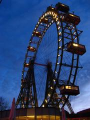 Wiener Riesenrad in Prater Park, Vienna, Austria