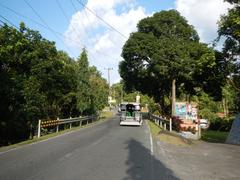 Welcome Arch of Liliw, Laguna with river revetment and Saint Francis of Assisi statue