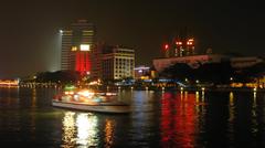 Cruise boats on the Love River in Kaohsiung, Taiwan