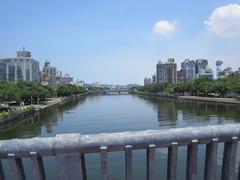 Kaohsiung Love River view from Zhongzheng Bridge