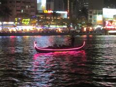 Gondola on Love River in Kaohsiung during 2014 Lantern Festival