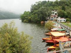 Shikara boats in Naukuchiatal lake