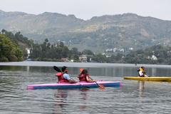 Kayaking in Naukuchiatal Lake