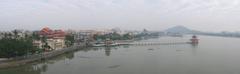 Panoramic view of Lotus Lake in Kaohsiung, Taiwan