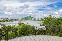 aerial view of Lotus Pond in Shoushan National Nature Park, Taiwan