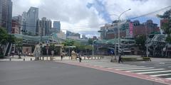 Banqiao Youlong skywalk and Taipei Metro Fuzhong Station Exit 2.