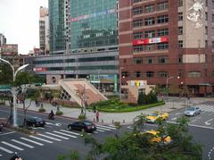 Aerial view of Fuzhong Station Exit 1 in Taipei Metro