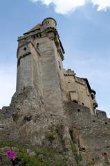 Burg Liechtenstein castle in Austria surrounded by greenery