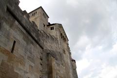 Burg Liechtenstein castle in Austria with clear blue sky background