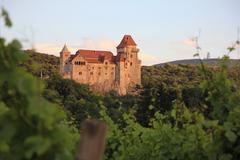 View of Liechtenstein Castle during sunset