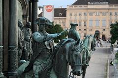 Statue of Ernst Gideon von Laudon in Empress Maria Theresia monument, Vienna