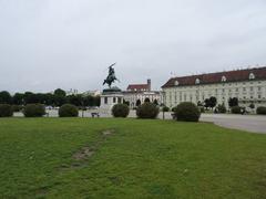 Heldenplatz square in Vienna on a sunny day