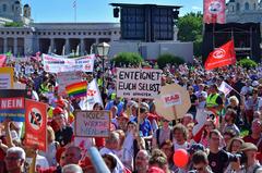 Demonstration against 12-hour workday in Vienna 2018