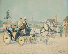 Ausfahrt Kaiser Franz Joseph I on Wiener Heldenplatz