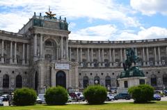 Vienna cityscape with Danube River