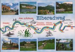 Elberadweg and Sächsische Schweiz with route map