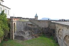 A section of Fortress Königstein in Saxony