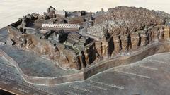 Bronze model of Königstein Fortress