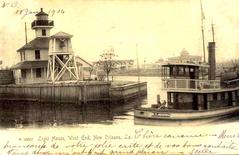 New Canal Lighthouse historic postcard