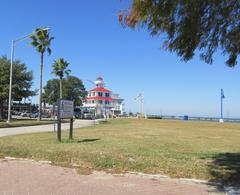 New Canal Lighthouse from Lakeshore Drive New Orleans