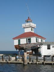 New Canal Light in New Orleans standing after Hurricane Katrina