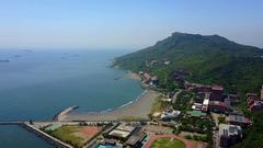 view of Sizihwan Bay, Shoushan, and National Sun Yat-sen University campus