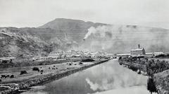 Asano Cement factory facilities in Takao