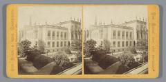 Exterior view of the Wallraf-Richartz Museum in Cologne, 1860s stereoscopic photograph