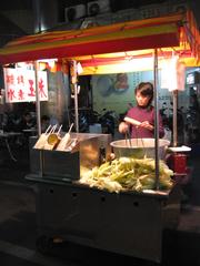 Liouho Night Market in Kaohsiung at night