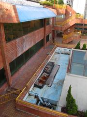 Abandoned waterfall in New Town Plaza