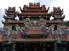 Panoramic view of Guandu Temple in Taipei, Taiwan