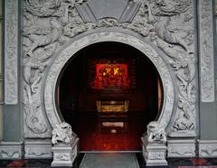 Passage of the Main Hall of Guandu Temple, Taipei