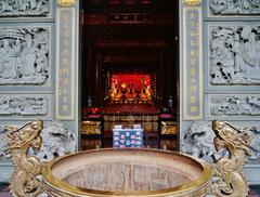 Incense Stick Holder at Guandu Temple Main Hall in Taipei