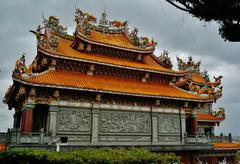 Backside of the Main Hall of the Guandu Temple in Taipei