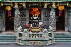 Forecourt of the Guandu Temple in Taipei, Taiwan