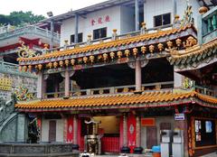 second courtyard of the Guandu Temple in Taipei Taiwan