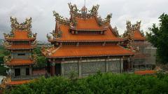 Guandu Temple in Taipei with traditional Taiwanese architecture