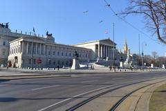 Austrian Parliament Building in Vienna