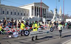 Global Climate Strike in Vienna March 3rd 2023 in front of Austrian Parliament