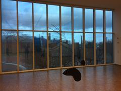 Interior of Museum Ludwig in Cologne during blue hour