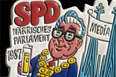 1987 Kölner Karnevals Orden Närrisches Parlament SPD detail