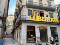 Catalan Nationalist Symbols on display in Girona