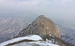 Baegundae Peak in Bukhansan National Park