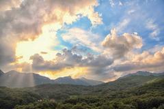 sky and Bukhansan Mountain