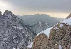 Baegundae Peak in Bukhansan National Park