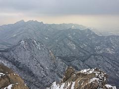 Bukhansan Mountain from Baegundae Peak