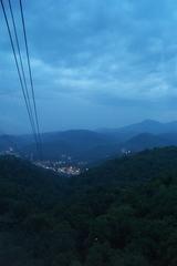 hilltop hotel view from Ober Gatlinburg Aerial Tram