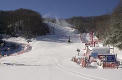 Ober Gatlinburg resort covered in snow during winter